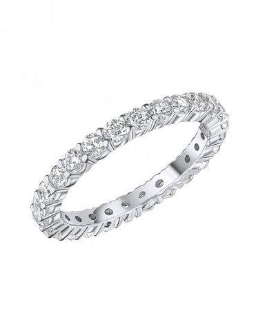 Diamonfire Silver & Cubic Zirconia Full Eternity Ring R3869
