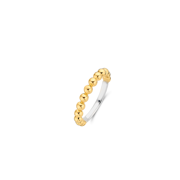 TI SENTO Gold Plated Bubble Stacking Ring 12181SY