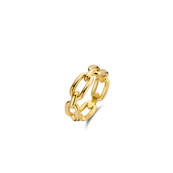 Ti Sento Milano Gold Plated Silver Chain Ring 12205SY