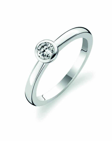 Ti Sento Milano Silver Ring with White Zirconia 1868ZI