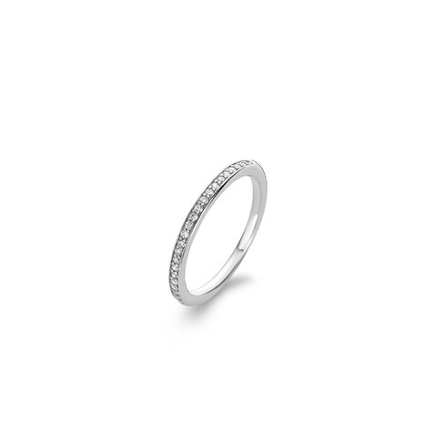 Ti Sento Milano Sterling Silver Pave Set Ring 1923ZI