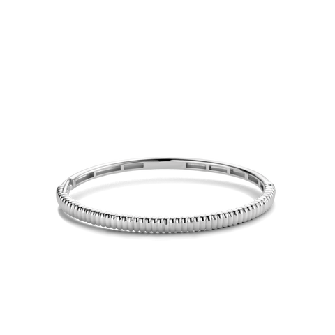 TI SENTO Sterling Silver Ribbed Bangle 2956SI