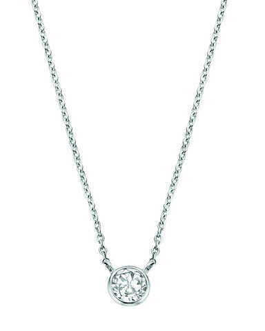Ti Sento Silver Necklace with White Zirconia 3845ZI