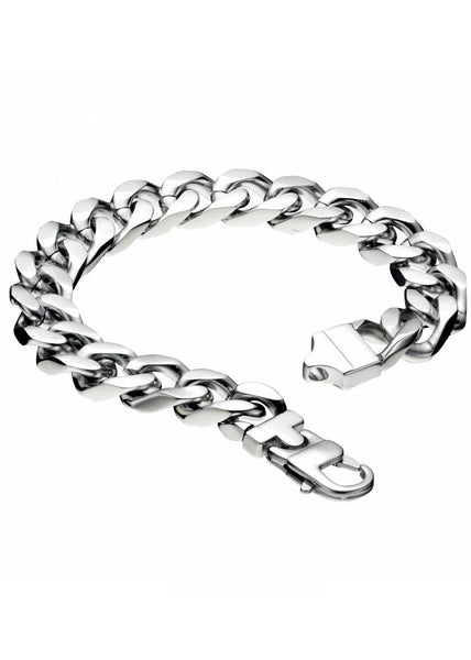 Fred Bennett Stainless Steel Curb Bracelet - B3896