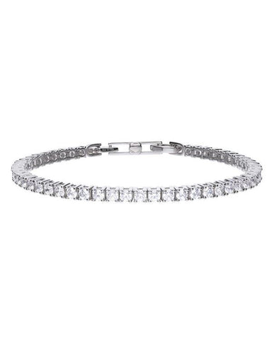 Diamonfire Silver 4 Claw Cubic Zirconia Tennis Bracelet