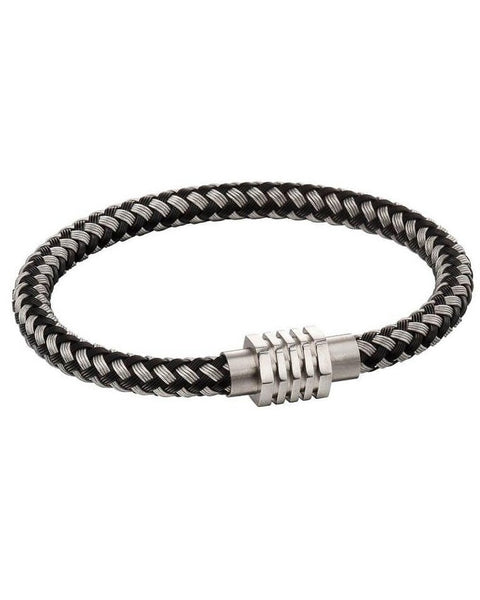 Fred Bennett Woven Tube Stainless Steel Bracelet B5121