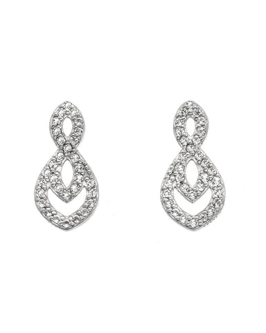 Hot Diamonds Silver Harmony White Topaz Earrings