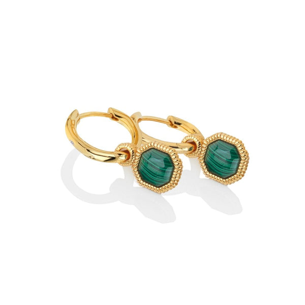 Hot Diamonds X Jac Jossa Revive Malachite Earrings DE677
