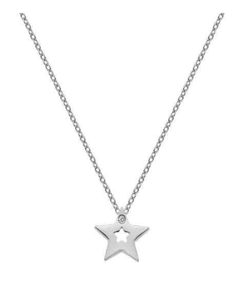 Hot Diamonds Silver Diamond Amulet Star Pendant