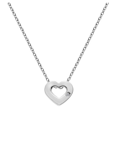Hot Diamonds Silver Diamond Amulet Heart Pendant