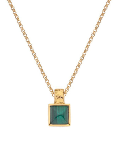 Hot Diamonds X Jac Jossa Malachite Square Pendant DP844