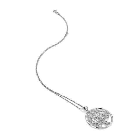 Hot Diamonds Nurture Circle White Topaz Pendant DP864