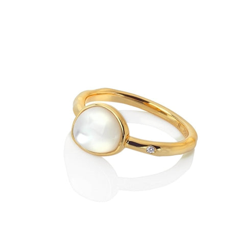 Hot Diamonds X Jac Jossa Calm Mother of Pearl Ring Small  DR231