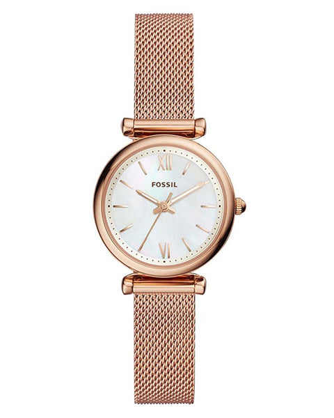 Fossil Carlie Mini Rose Gold Plated Ladies Watch