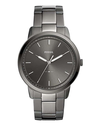 Fossil Minimalist Smoke Stainless Steel Mens Watch