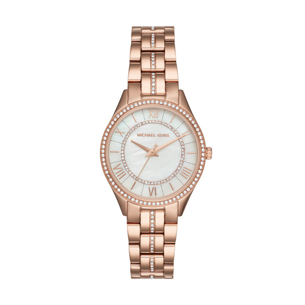 Michael Kors Lauryn Rose Gold Ladies Watch MK3716 front