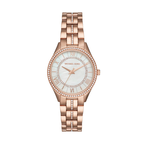 Michael Kors Lauryn Rose Gold Ladies Watch MK3716 front