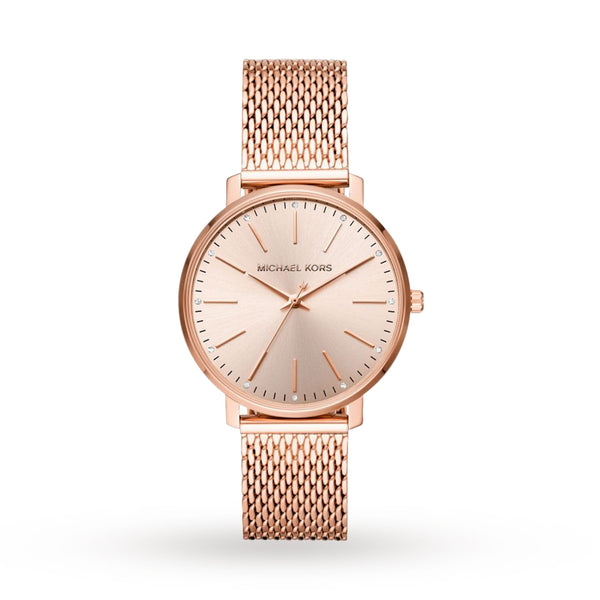 Michael Kors Pyper Rose Gold Tone Mesh Ladies Watch MK4340