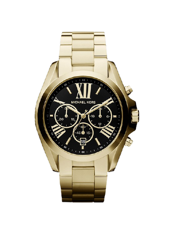 Michael Kors Bradshaw Gold with Black Face Unisex Watch