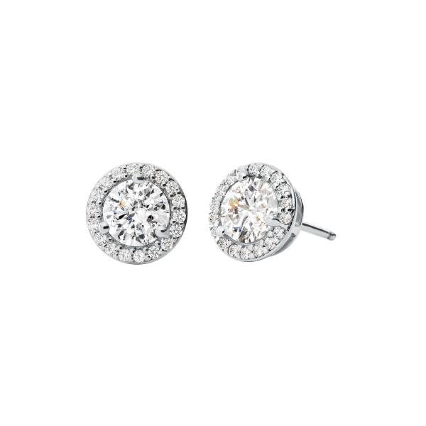 Michael Kors Cubic Zirconia Halo Stud Earrings MKC1035AN040