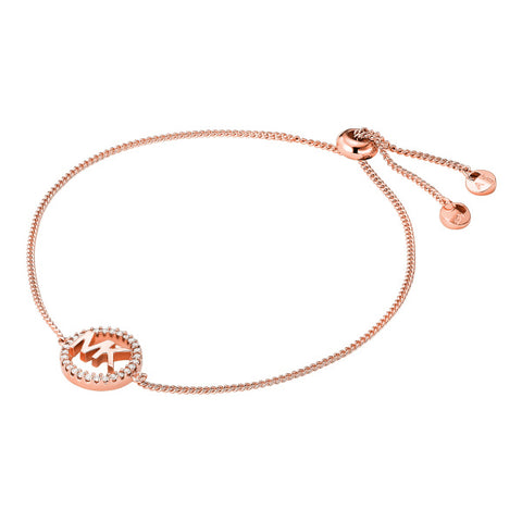 Michael Kors Rose Gold Logo Slider Bracelet MKC1246AN791