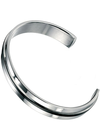 FRED BENNETT MEN'S STAINLESS STEEL CUFF BANGLE - B3393