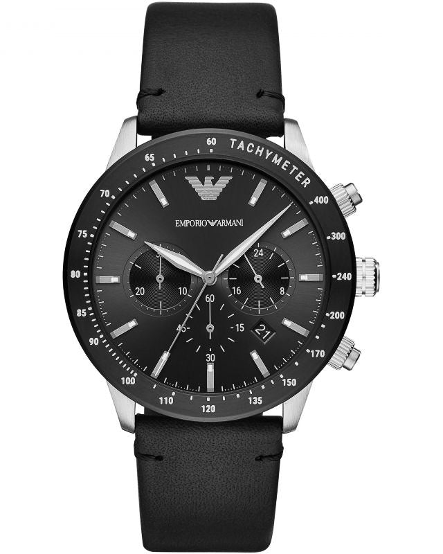 Watch Ar2453 Chronograph Armani Black Stainless Steel Watch