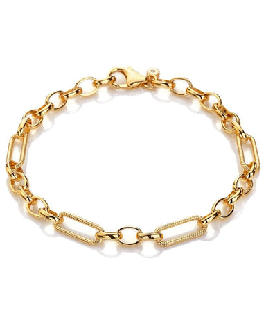 Hot Diamonds X TG Statement Link Gold Plated Bracelet DL685