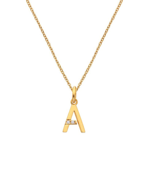 Hot Diamonds X Jac Jossa Gold Plated 'A' Pendant DP939