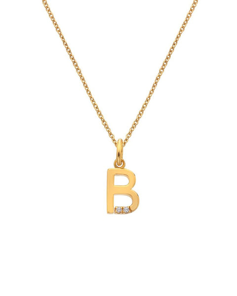 Hot Diamonds X Jac Jossa Gold Plated 'B' Pendant DP940