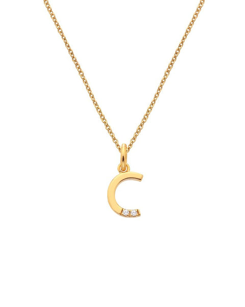 Hot Diamonds X Jac Jossa Gold Plated 'C' Pendant DP941