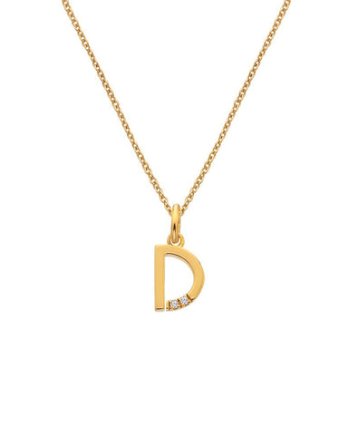 Hot Diamonds X Jac Jossa Gold Plated 'D' Pendant DP942