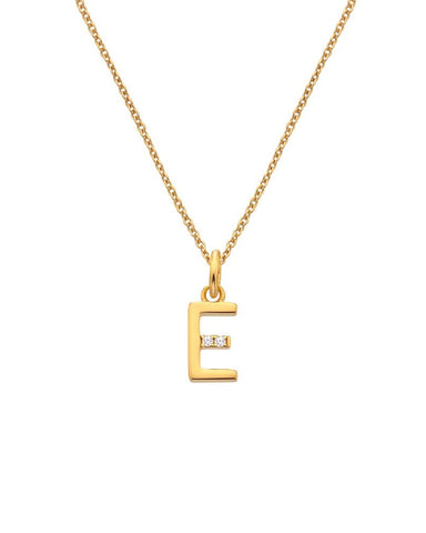 Hot Diamonds X Jac Jossa Gold Plated 'E' Pendant DP943