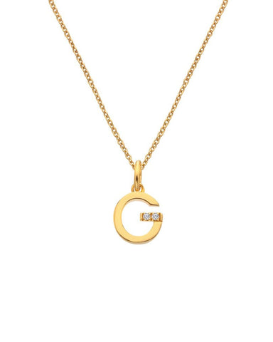 Hot Diamonds X Jac Jossa Gold Plated 'G' Pendant DP945