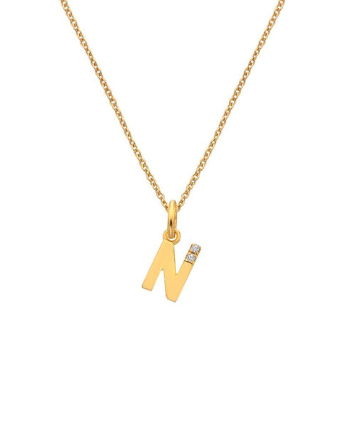 Hot Diamonds X Jac Jossa Gold Plated 'N' Pendant DP952