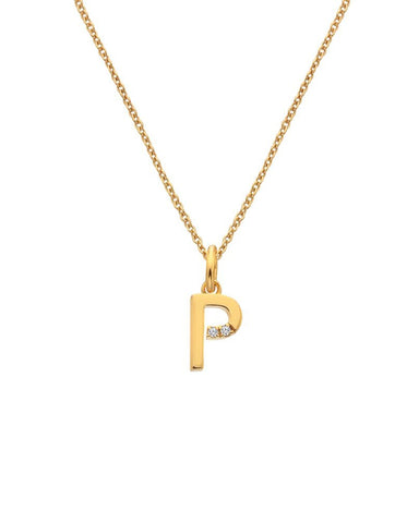 Hot Diamonds X Jac Jossa Gold Plated 'P' Pendant DP954