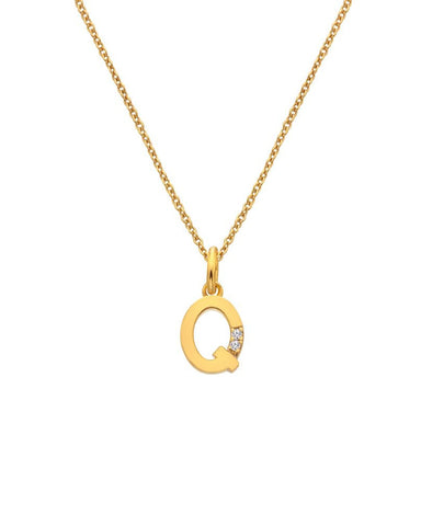 Hot Diamonds X Jac Jossa Gold Plated 'Q' Pendant DP955