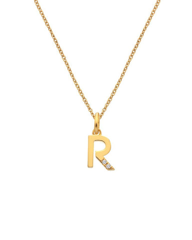 Hot Diamonds X Jac Jossa Gold Plated 'R' Pendant DP956