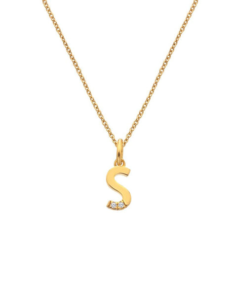 Hot Diamonds X Jac Jossa Gold Plated 'S' Pendant DP957