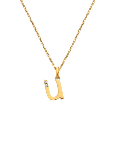 Hot Diamonds X Jac Jossa Gold Plated 'U' Pendant DP959