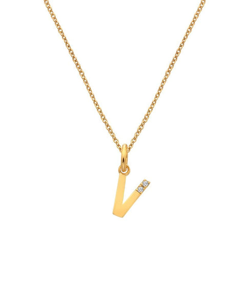 Hot Diamonds X Jac Jossa Gold Plated 'V' Pendant DP960