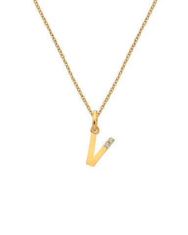 Hot Diamonds X Jac Jossa Gold Plated 'V' Pendant DP960