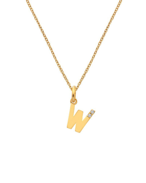 Hot Diamonds X Jac Jossa Gold Plated 'W' Pendant DP961