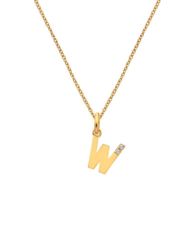 Hot Diamonds X Jac Jossa Gold Plated 'W' Pendant DP961