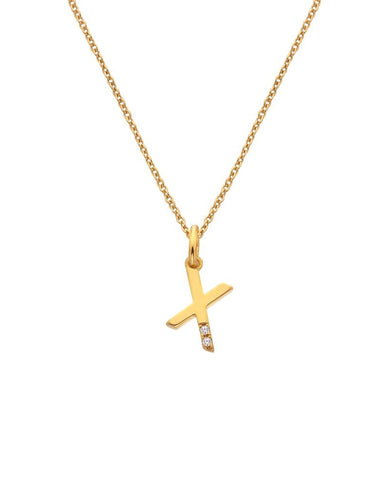 Hot Diamonds X Jac Jossa Gold Plated 'X' Pendant DP962