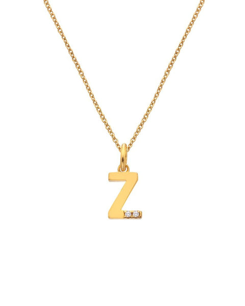 Hot Diamonds X Jac Jossa Gold Plated 'Z' Pendant DP964