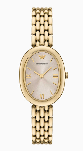 Emporio Armani Two-Hand Gold-Tone Steel Ladies Watch AR11707