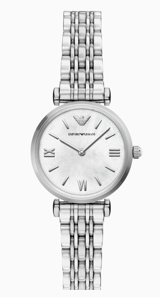 Emporio Armani Two-Hand Mother of Pearl Ladies Watch AR11768