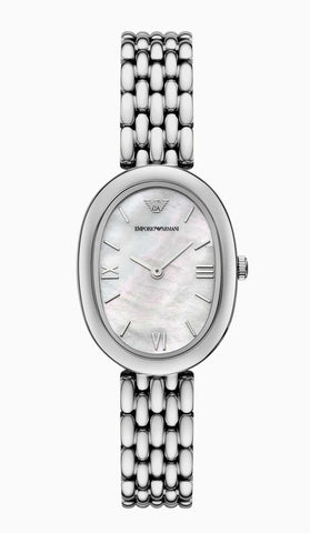 Emporio Armani Two-Hand Stainless Steel Ladies Watch