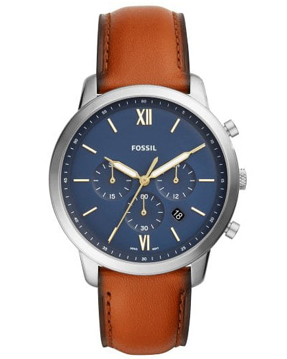 Fossil Neutra Chronograph Brown Leather Mens Watch FS5453